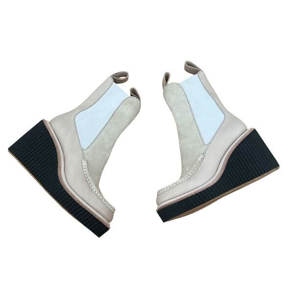 Rag & Bone Women's Sloane Suede & Leather Chelsea Wedge Boots 35EU, 5US - Picture 2 of 7